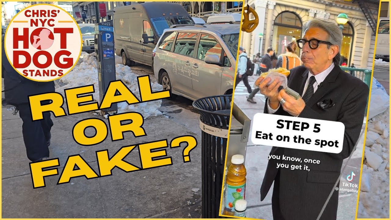NYC Hot Dog Video:  REAL or FAKE?!  | NYC Hot Dog Stands
