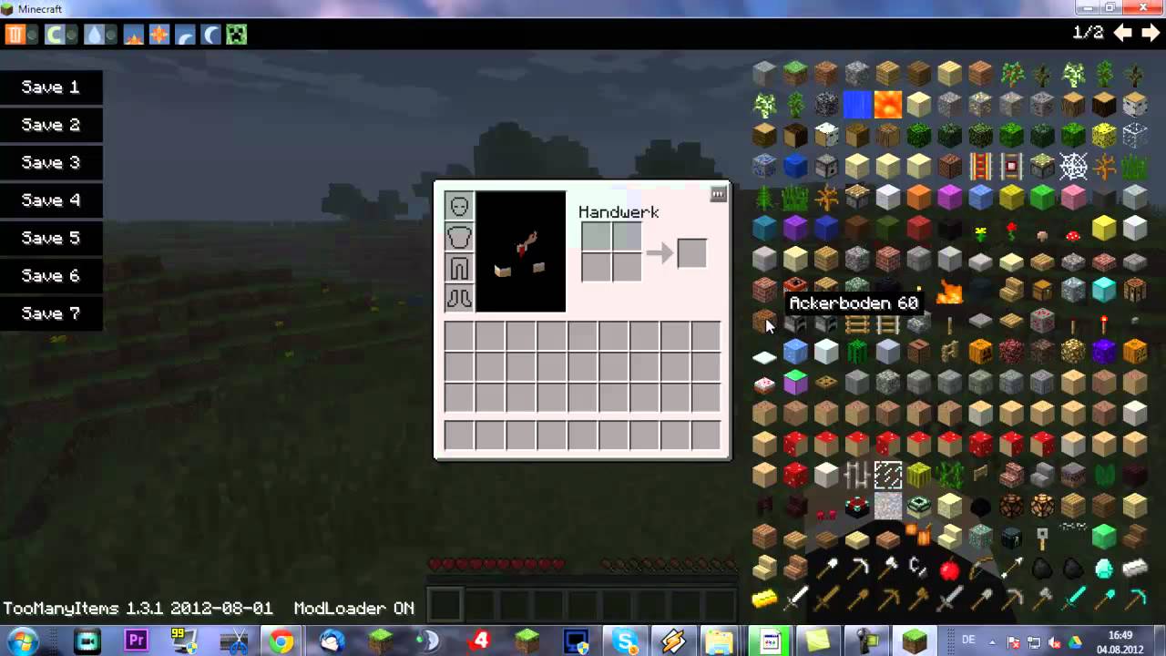 Minecraft Mod Review : Mod Too Many Items