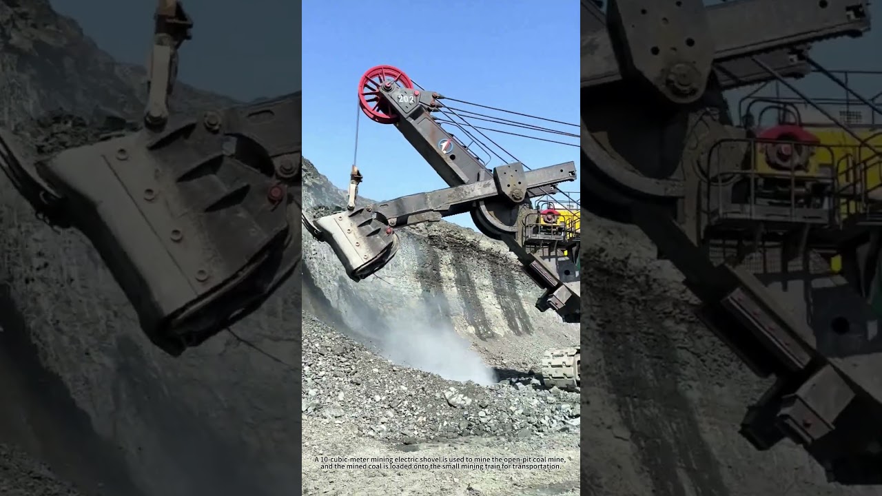 A 10-cubic-meter mining electric shovel.