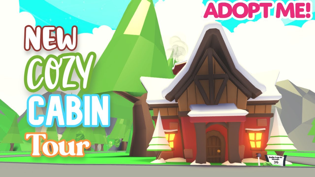*NEW* COZY CABIN House TOUR + fully empty | Roblox Adopt Me
