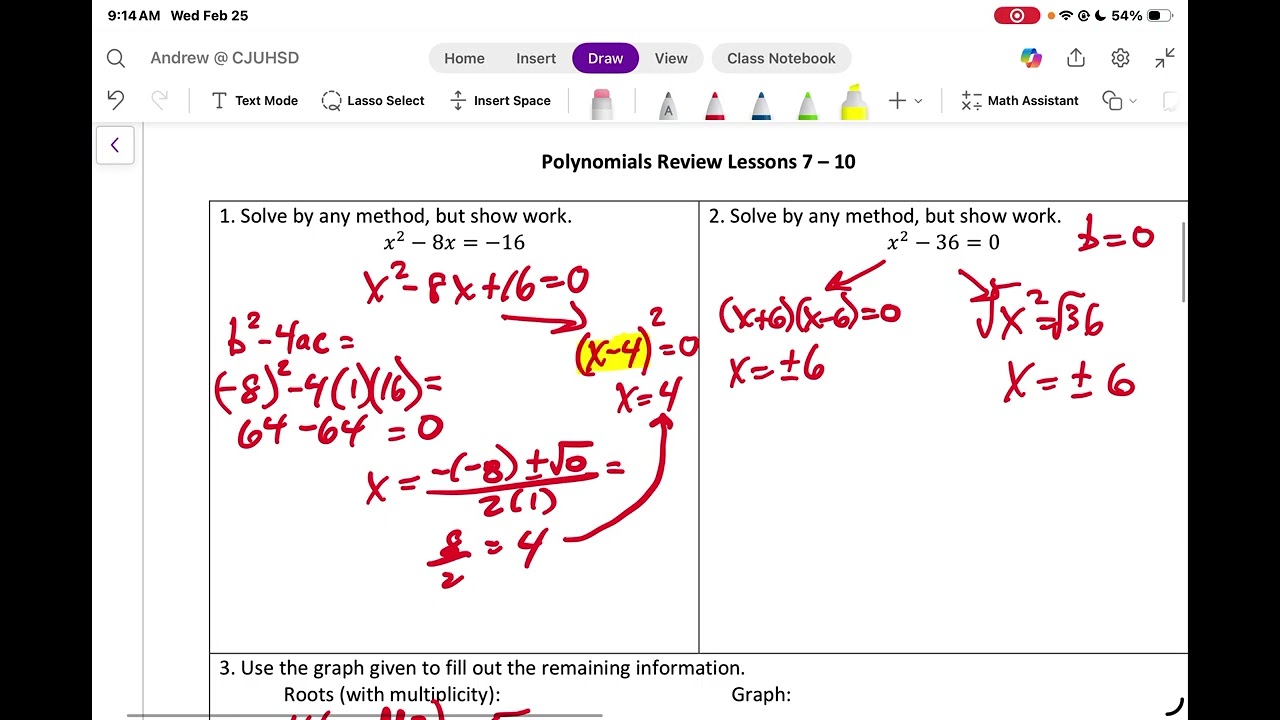 OUR Lessons 7 - 10 Review