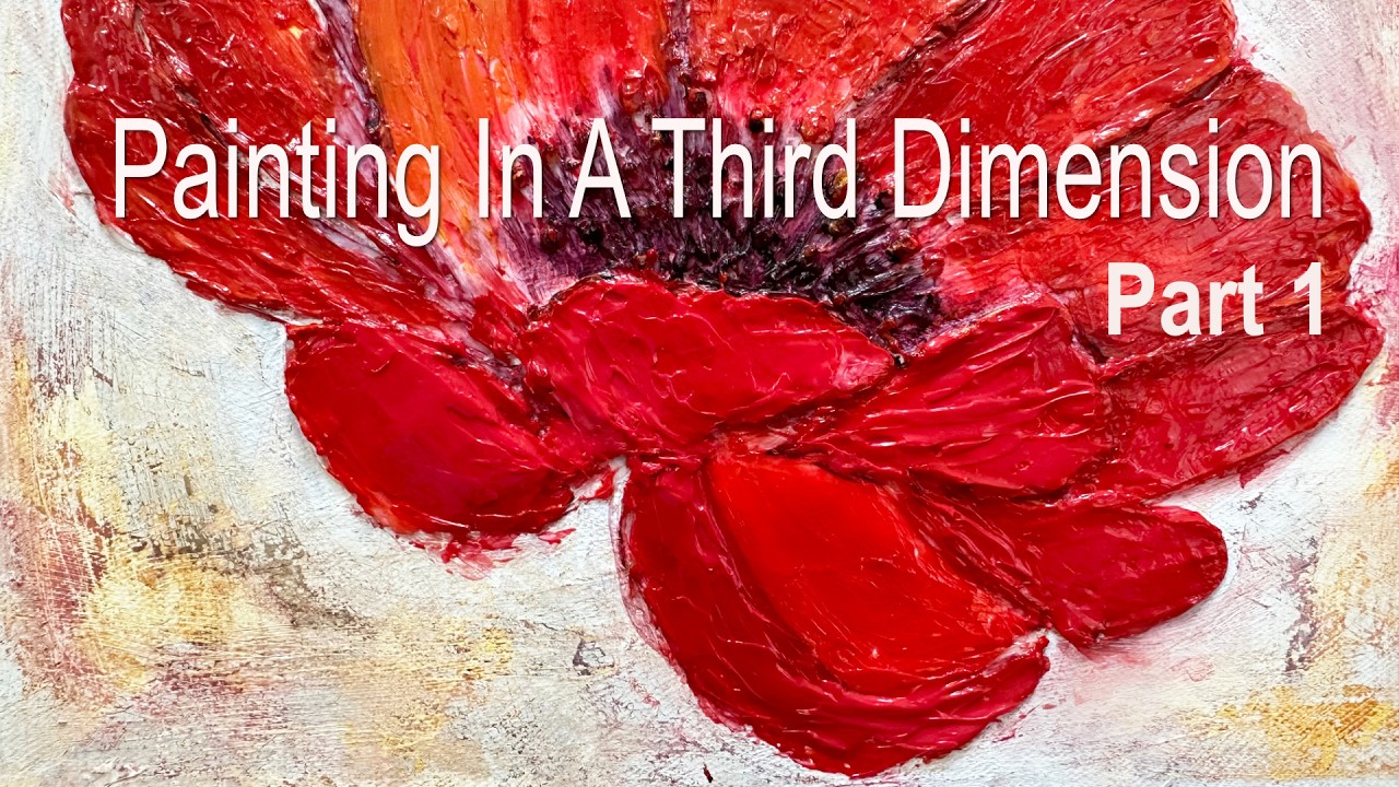 Red Anemone A Third Dimension Painting