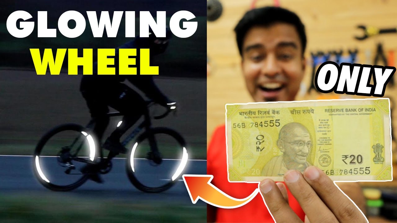 Bicycle Wheels GLOW At Night For Just Rs-20 | DIY | Make At Home