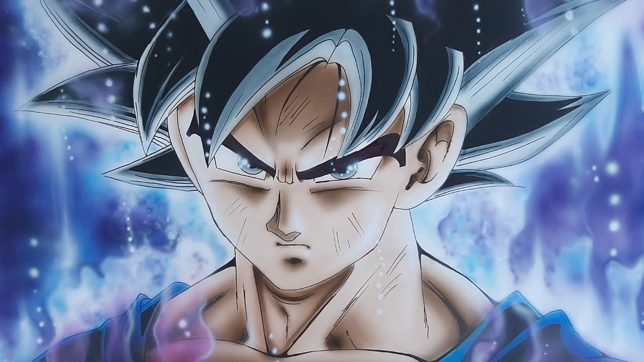Desenho e Aerografia Goku -  Drawing and Realistic Airbrush Goku