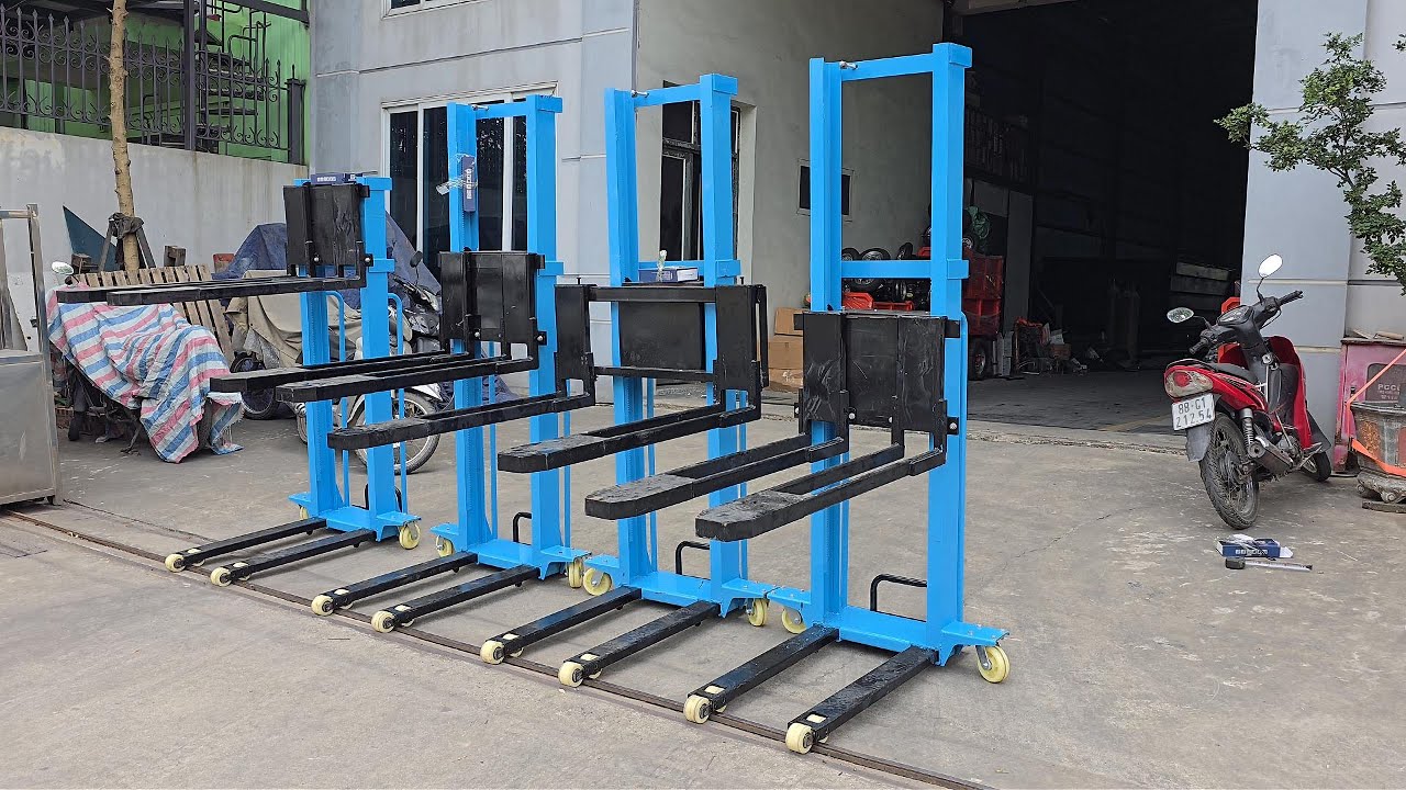 Các mẫu xe nâng tự leo điện 500kg, 600kg, 800kg, 1 tấn chín hãng vishiko