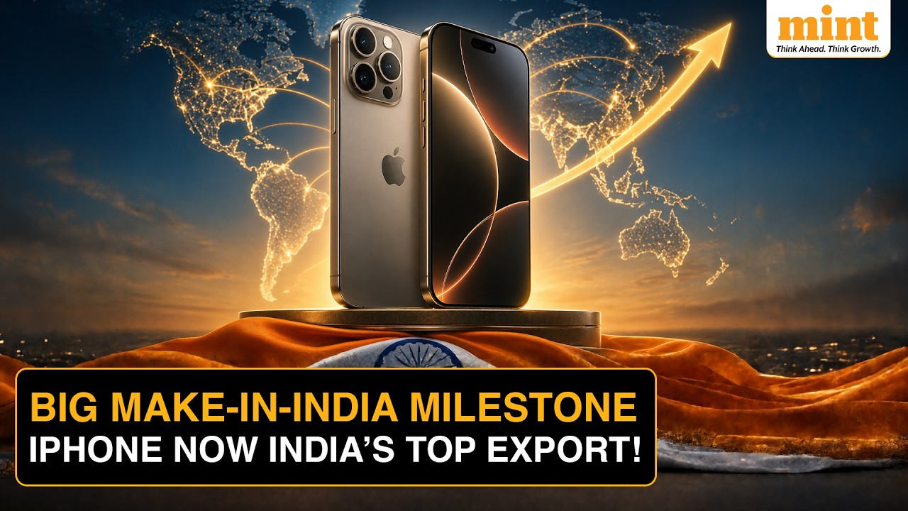 iPhone Exports Surge to ₹2 Trillion , Overtake Diesel & Diamonds as India&rsquo;s Top Branded Export