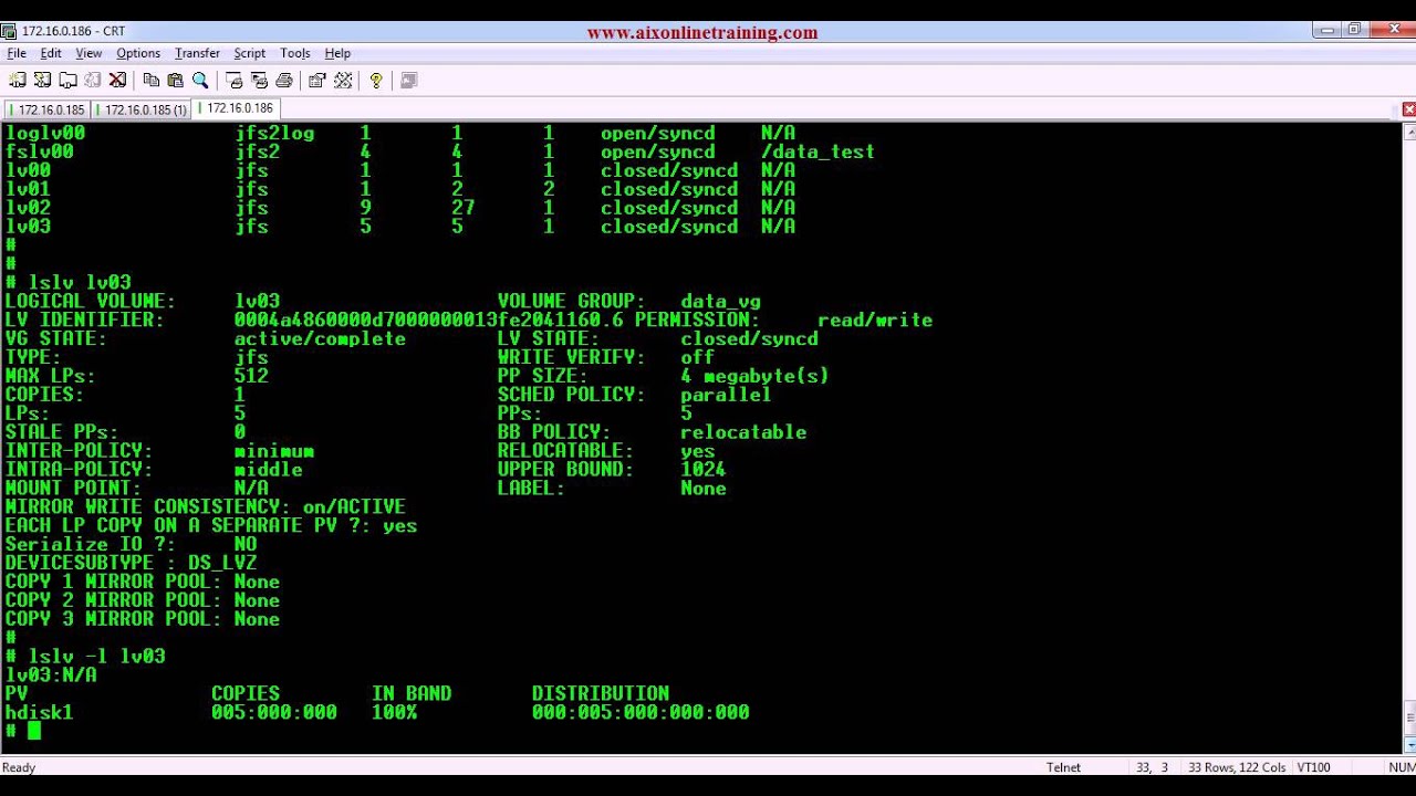 mklv command