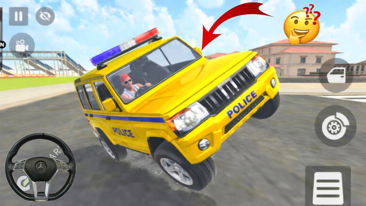 Indian Theft Auto Simulator 3d New Update 🔥 | Franklin Police Gadi Stunt 😱 Indian Game ||