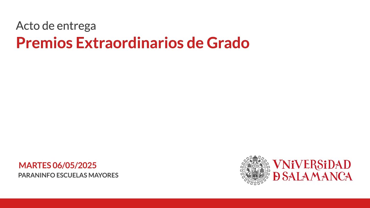 Entrega de Premios Extraordinarios de Grado 2025