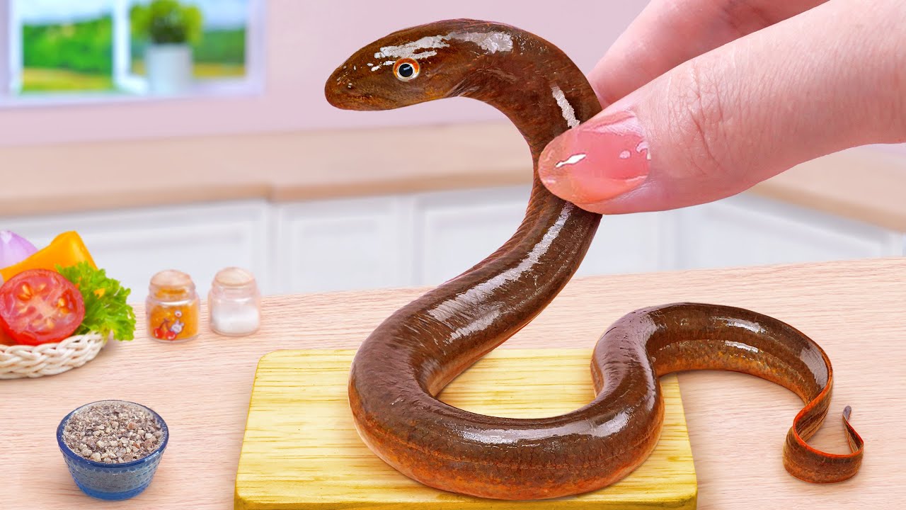 Best Of Seafood Recipe 💞 How To Make Tiny Sushi Roll Grill Eel Recipe 💞 Tina Mini Cooking