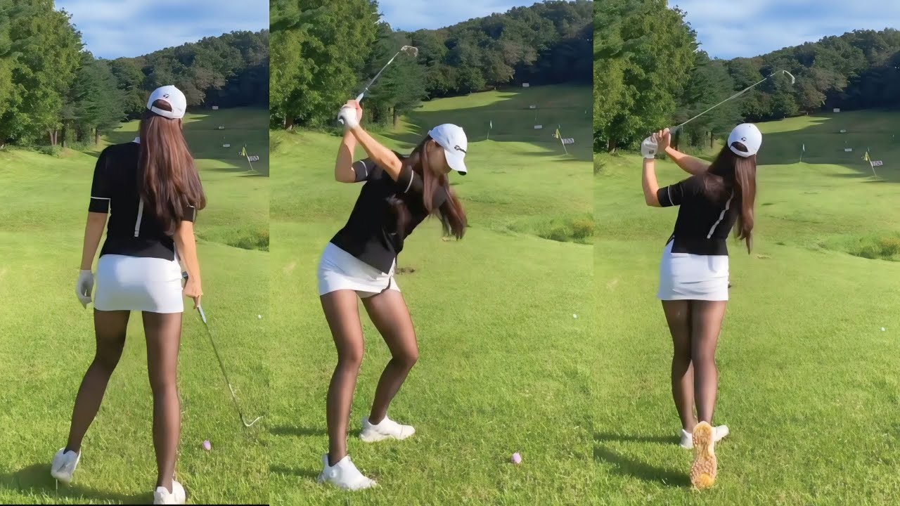 [ 귀염둥이골프tv ]simple and easy swing!!✨✨KLPGA 김은선 프로 스윙 모음 #김은선프로