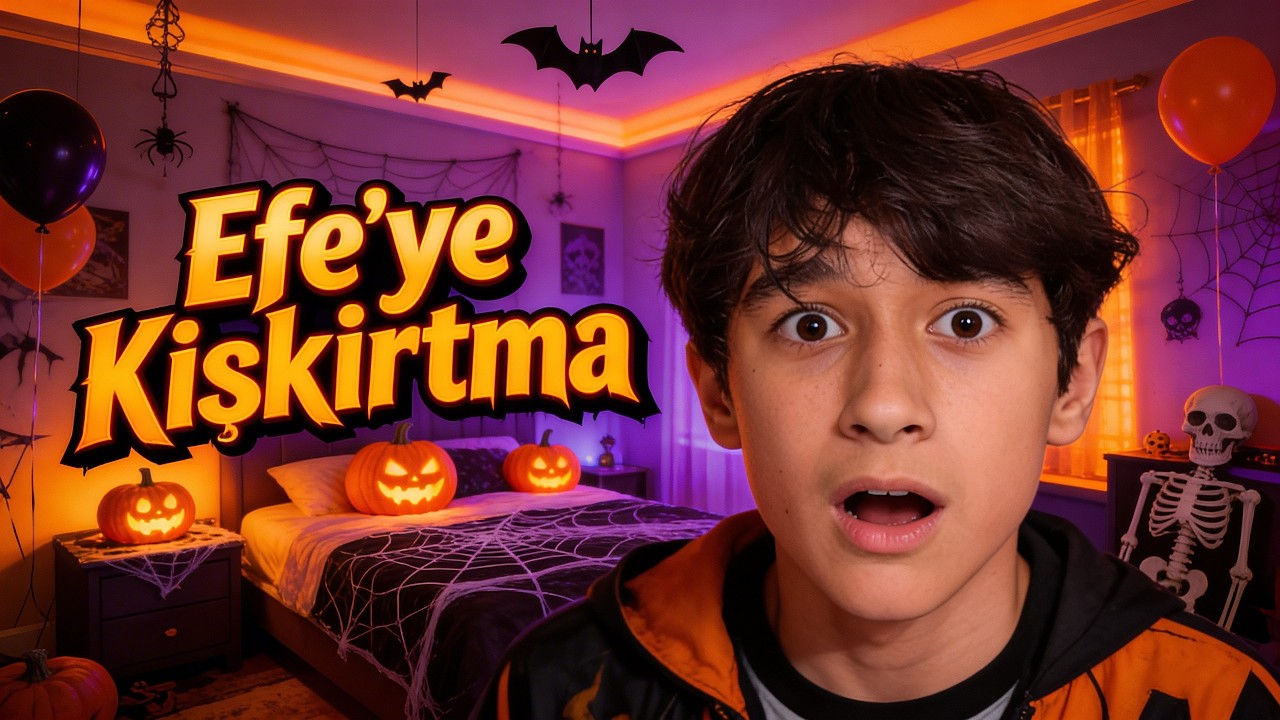 Efe'ye Büyük Kışkırtma 😱 Odasını Cadılar Bayramı Konseptinde Süslüyoruz!