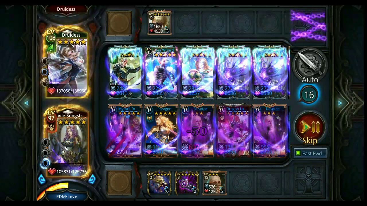 Deck Heroes : Map 16-10 hard