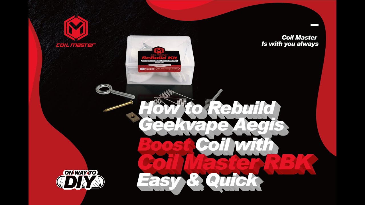 How to Rebuild Geekvape Aegis Boost Coil with Coil Master RBK | Rewick Tutorial