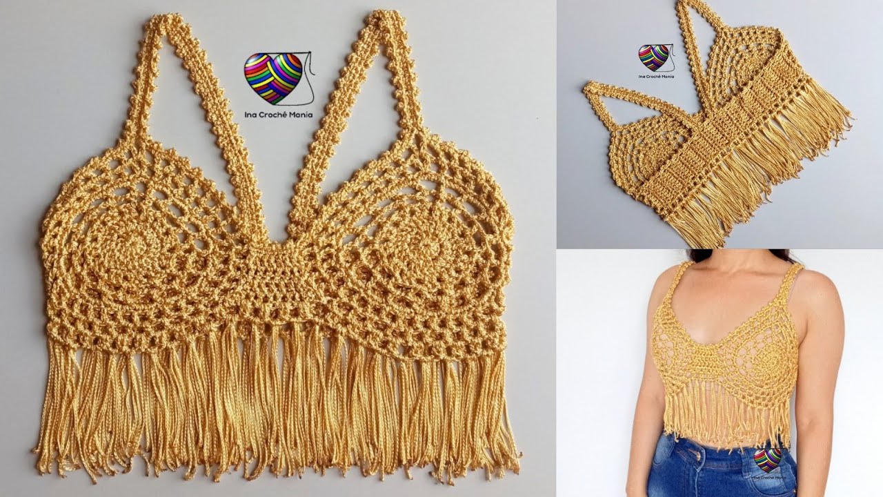 cropped Lore Improta de crochê/ cropped de crochê carnaval 🌟 #croche #crochet #carnaval