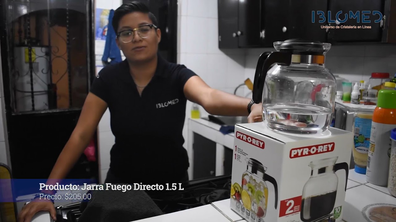 Jarra a fuego directo de vidrio