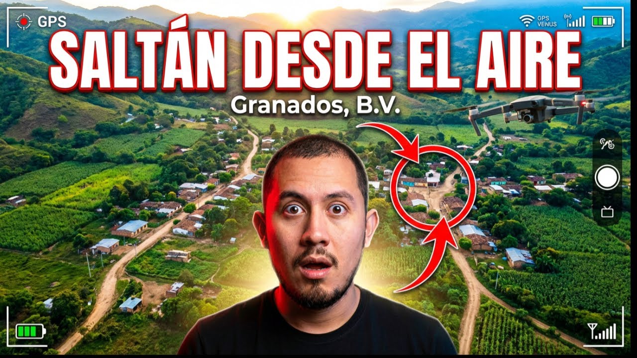EXPLORÉ aldea SALTÁN con un DRONE