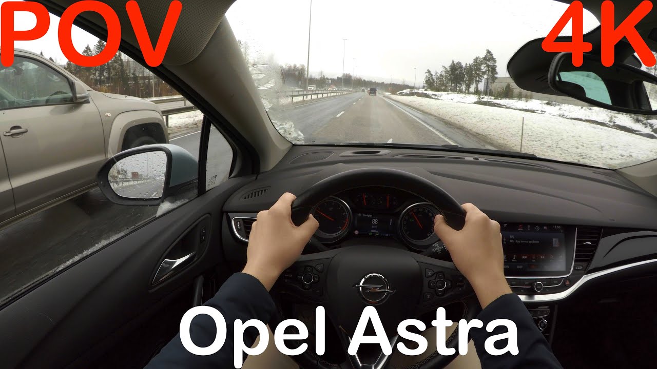 4K POV 2018 Opel Astra Innovation Turbo Snow Drive + Quick Review - PointOfViewCars