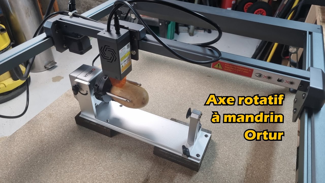 Axe rotatif Ortur à mandrin pour graveuse laser