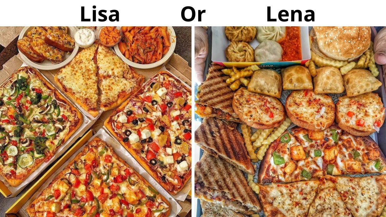 LISA or LENA🤤❤️||Tasty food & Snacks & Sweets🍔🍟🍫