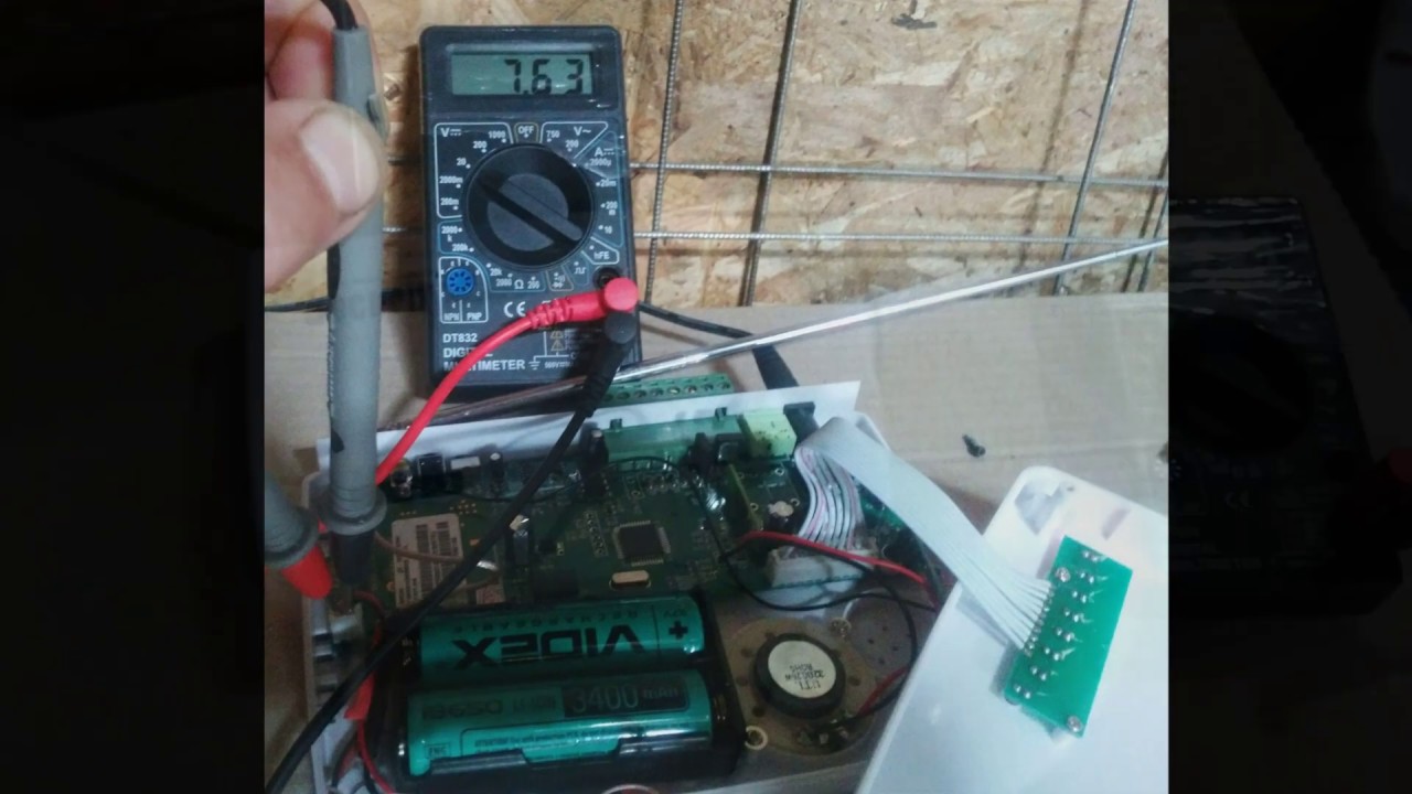 Сигнализация GSM Security alarm system Замена аккумуляторов батареек Ni Mh на Li Ion. Сутки проверен