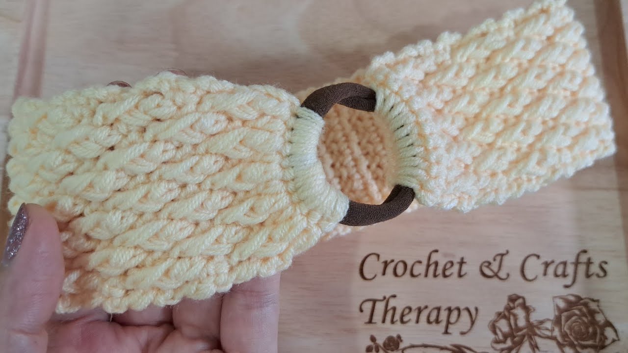 Pretty! 💯👌Super easy DIY crochet headband. Pattern for beginners. Step by step crochet.