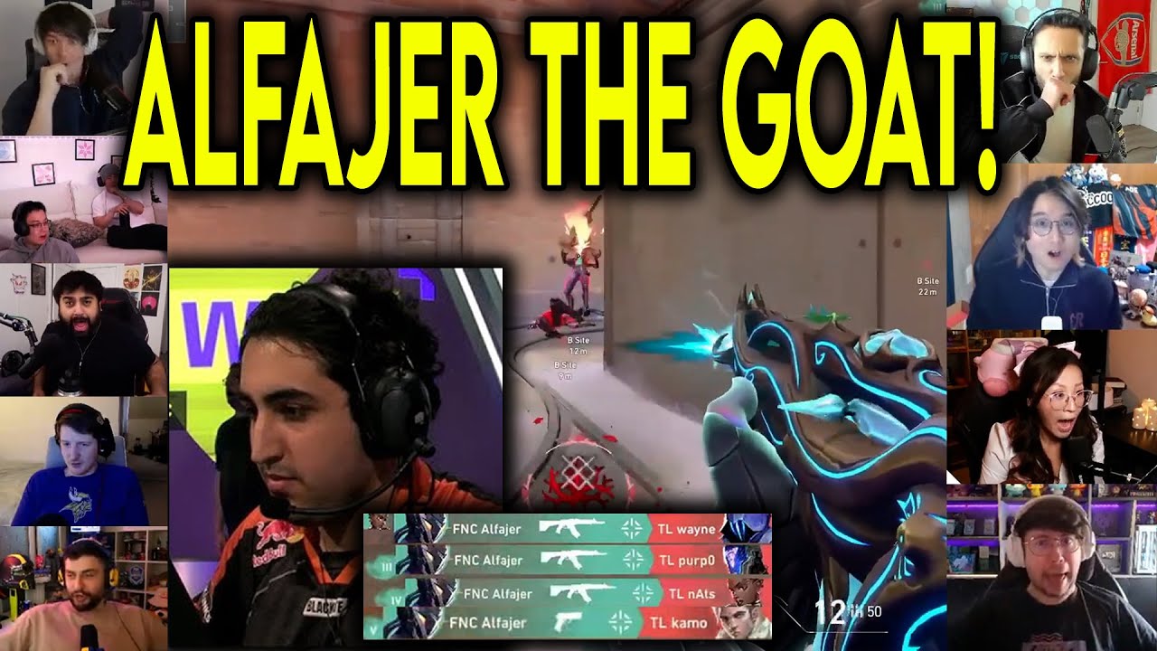 Valorant Streamers Reacts To FNC Alfajer HITTING THE CRAZIEST ACE Against TL In VCT