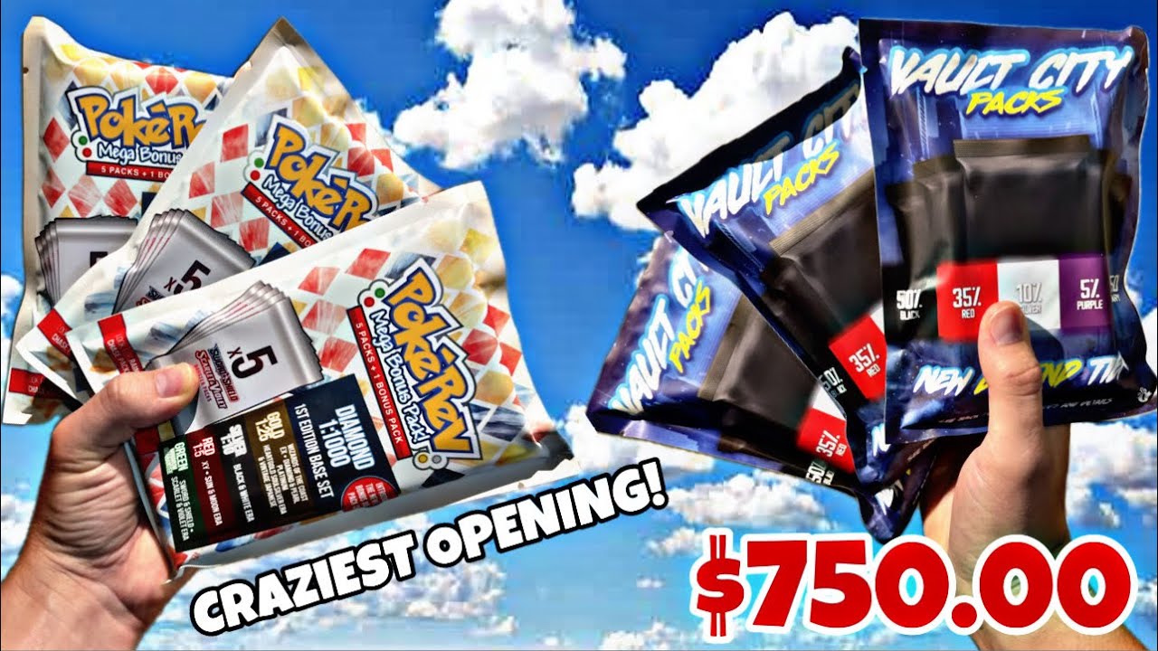 БИТВА PokeRev против PokeVault Mystery Pack за 750 долларов! Самое безумное открытие покемонов! #...