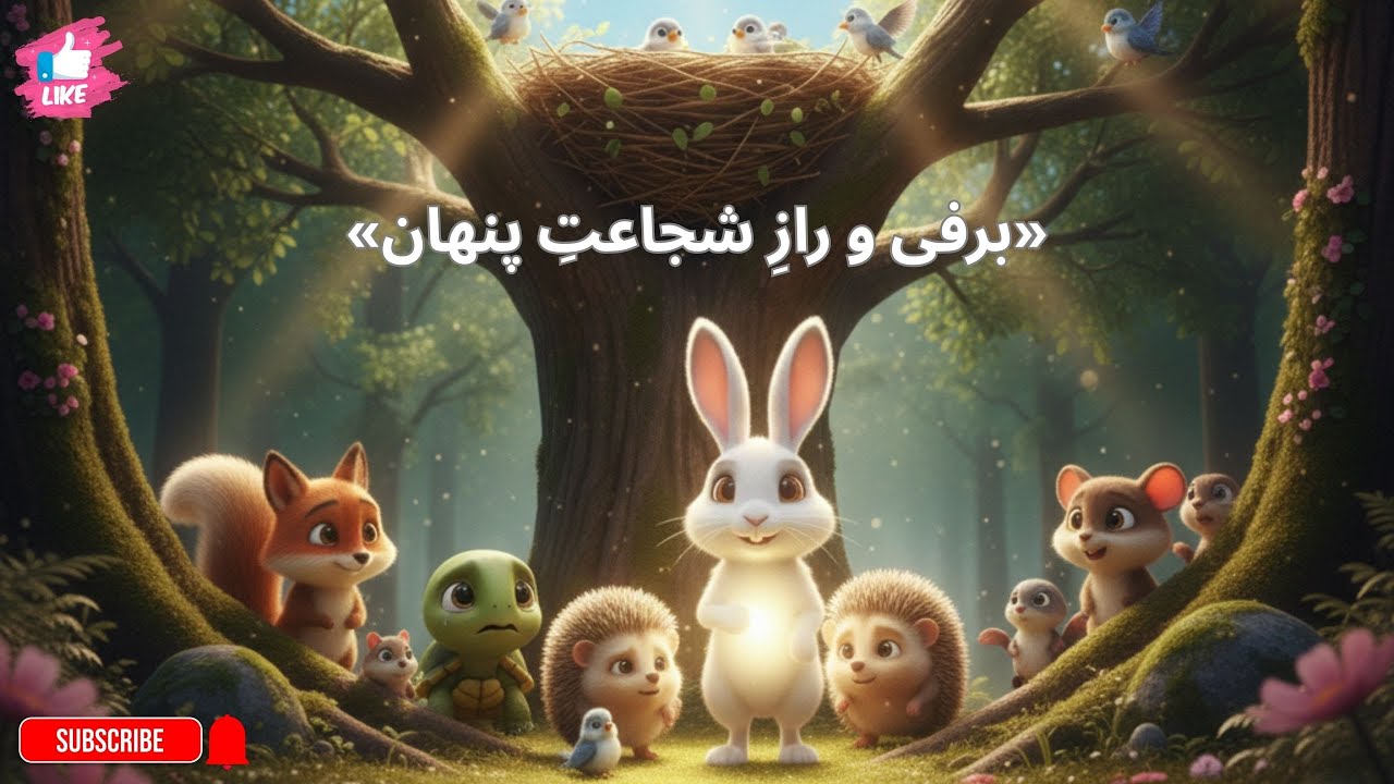 قصه شب و داستان آموزنده«برفی و رازِ شجاعتِ پنهان»