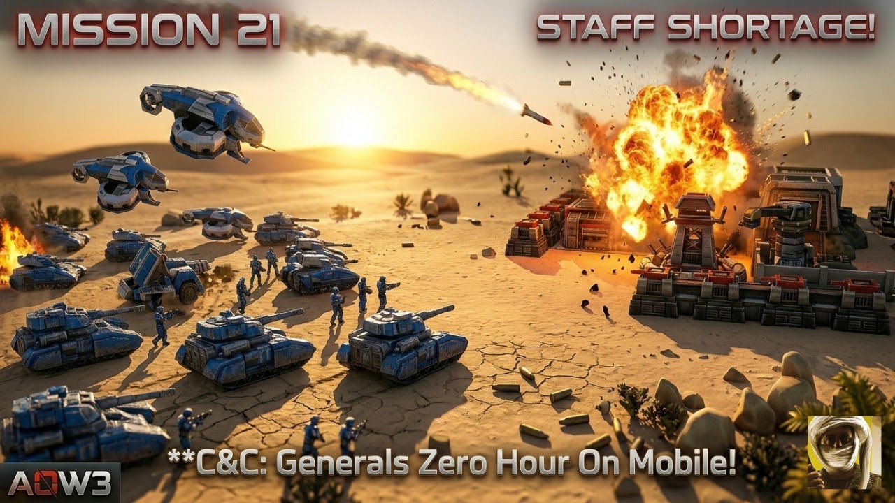 Art of War 3: Нехватка персонала (Миссия 21) — прохождение | Лучшая мобильная RTS для поклонников...