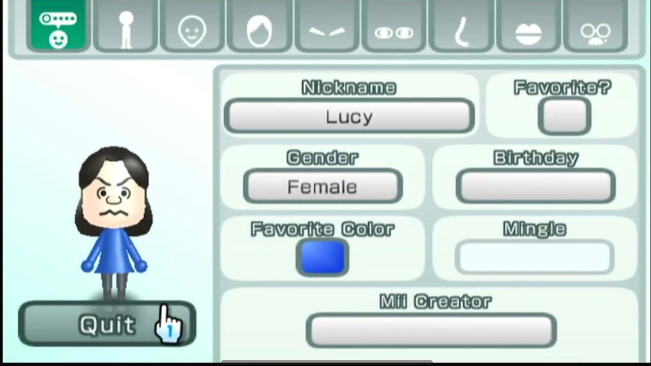 How to make a Lucy Van Pelt mii