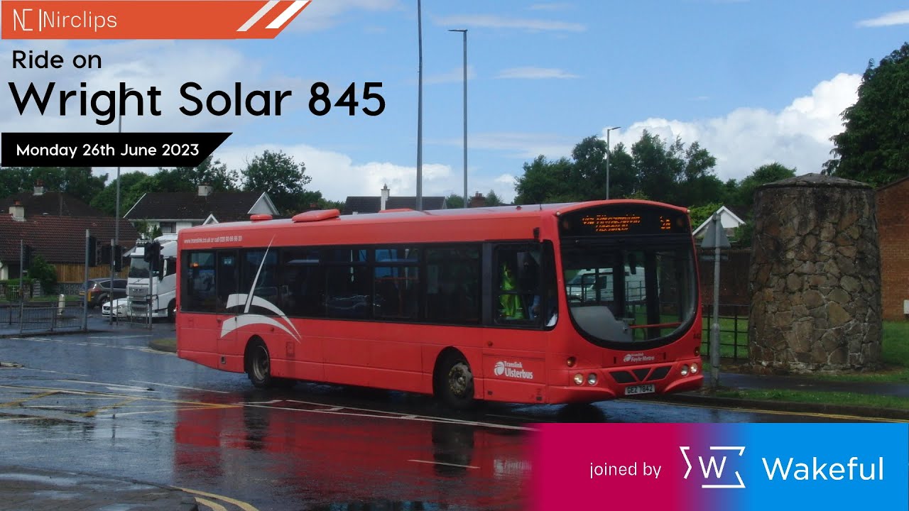 Ride on Translink Foyle Metro 842 Wright Solar (GEZ 7842) *poor audio quality*