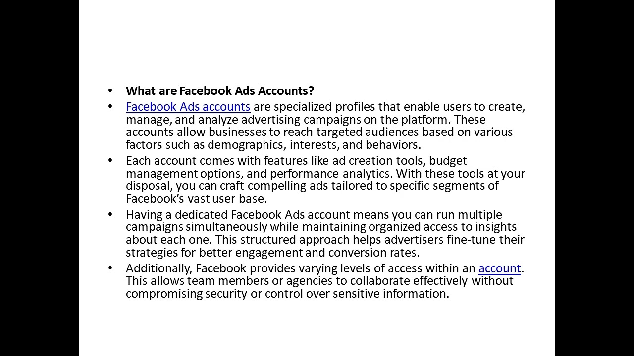 Buy Facebook Ads Accounts
