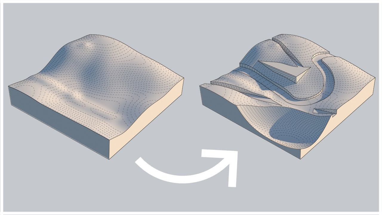 Раскопки в рамках 3D-модели местности — Rhino 7