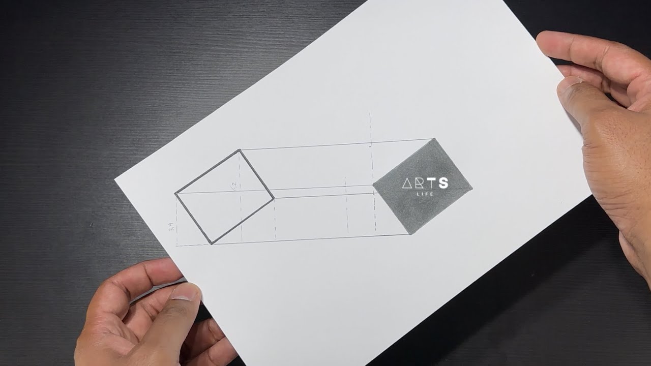 A Reference: How to Sketch Parallel Lines from Shape to Shadow Using Maths Perspective | Exercise