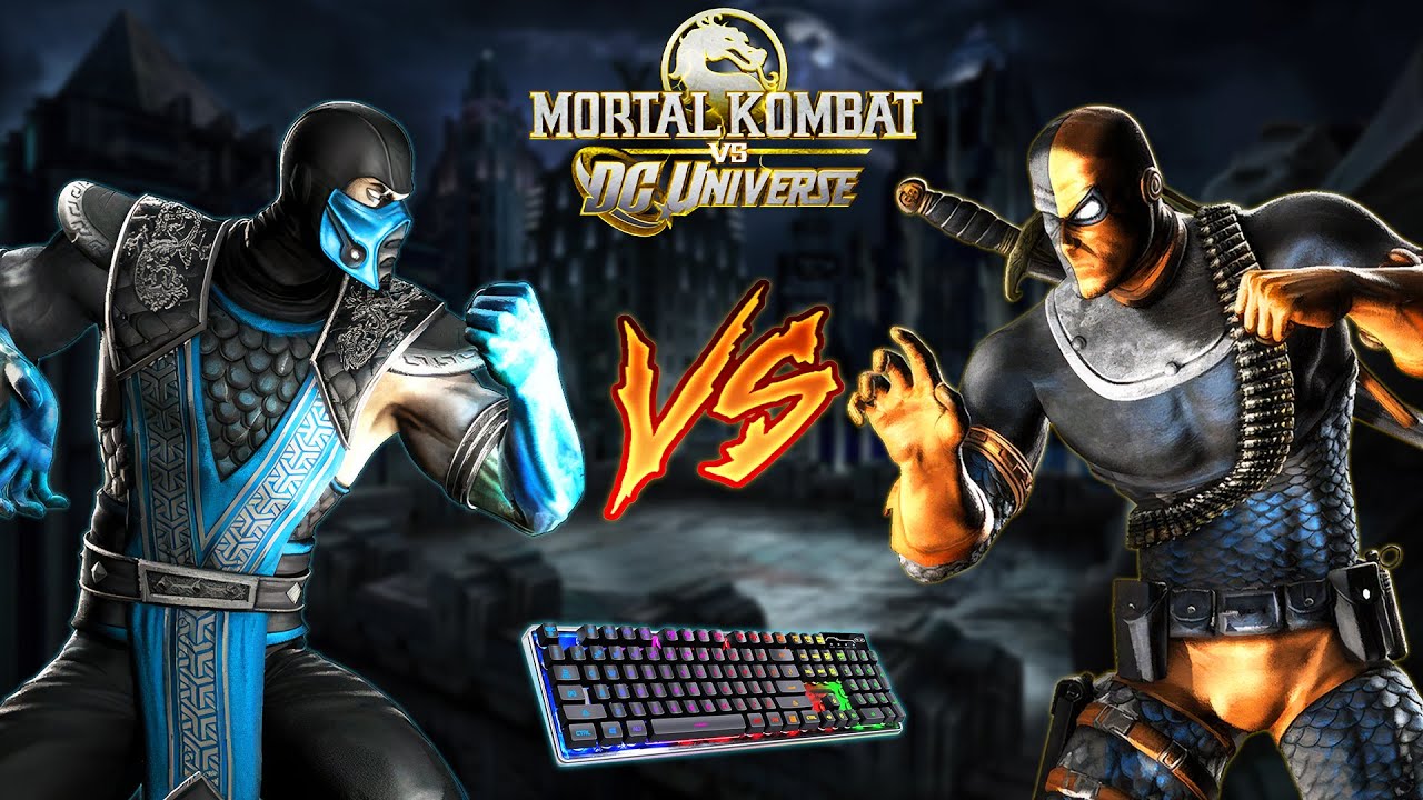 MK vs DC Universe: Sub-Zero vs Deathstroke –(Very Hard) Single Match Keyboard Handcam 🔥