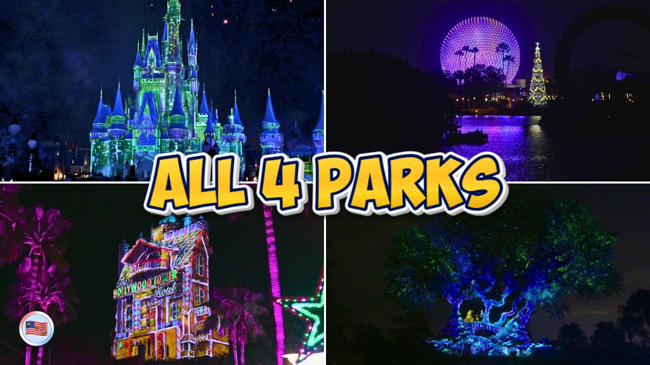 See ALL 4 Disney Parks Decorated for Christmas! (2025 Full Tour)