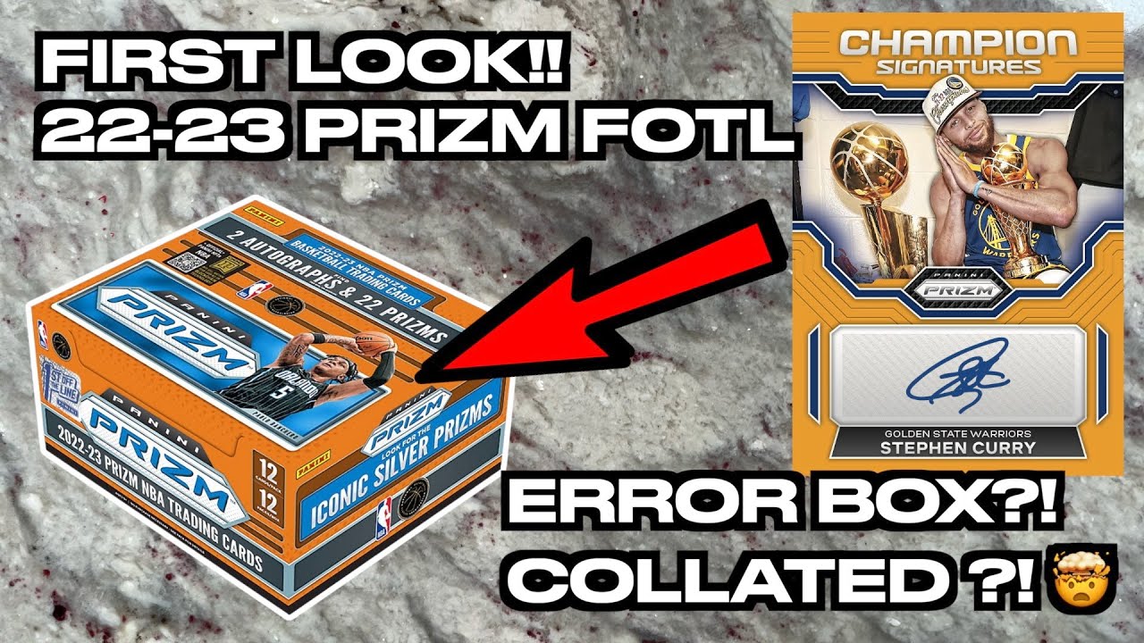 FIRST LOOK!! 2022-23 Panini NBA Prizm FOTL Basketball Hobby Box WEIRD COLLATED PACKS?!?!