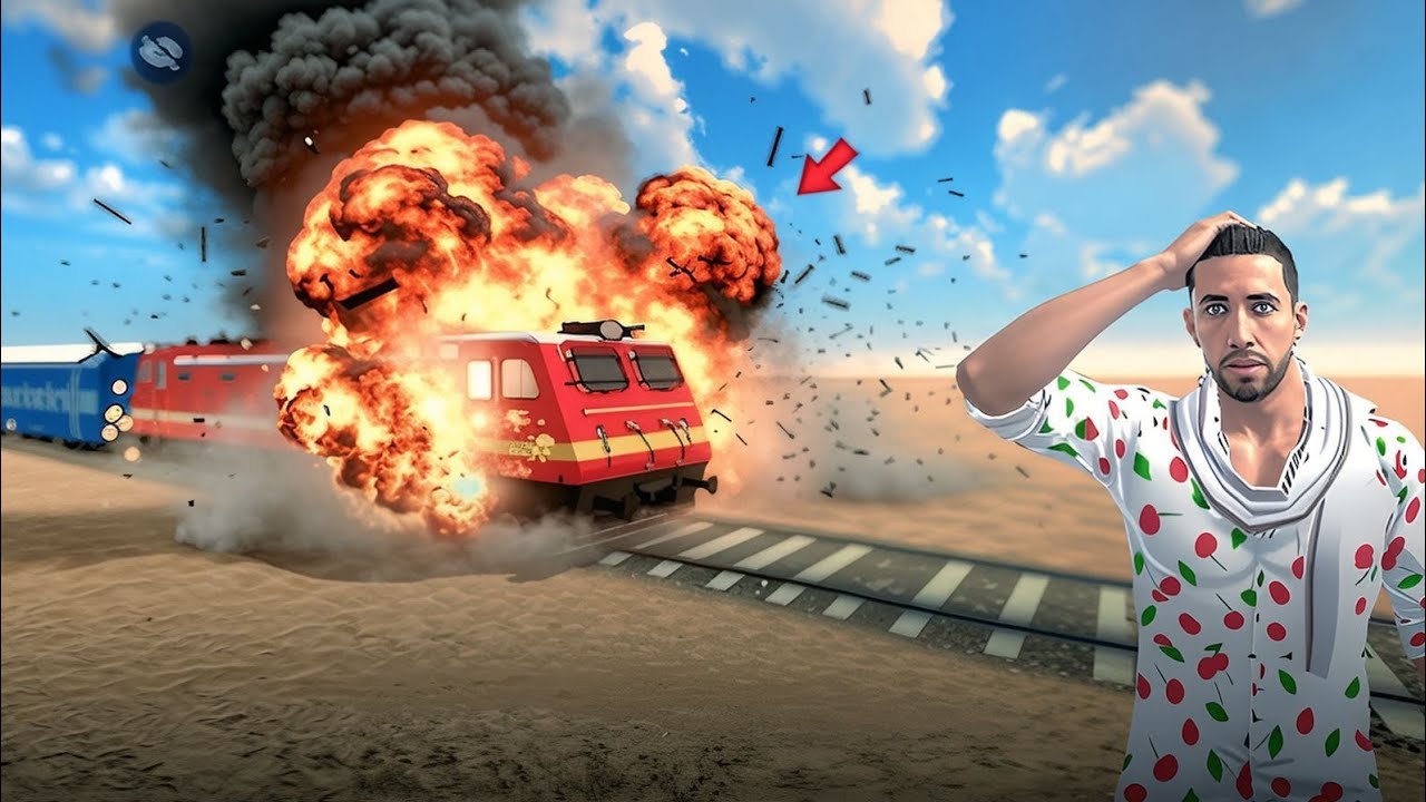 💥 Train Blast Conspiracy 🤯 Can Frenklin Save The Train Blast Trapped In Indian Theft Auto Simulator