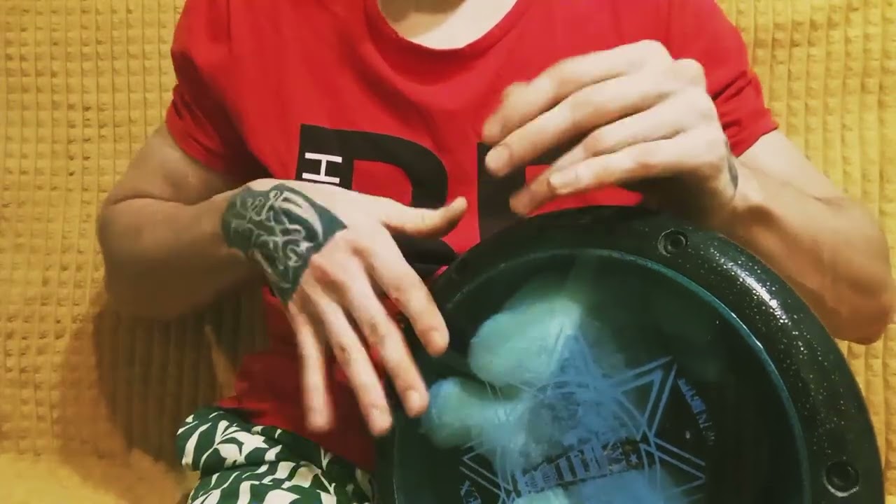 Simple groove for aluminium darbuka with split fingers technique 