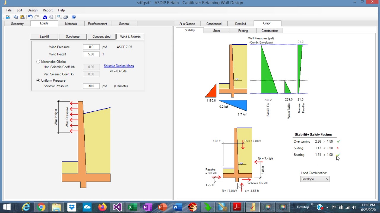 How to Design Cantilever Retaining Walls Using ASDIP RETAIN