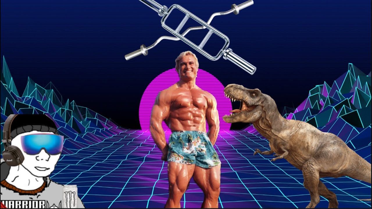 Old school retrowave strength training motivation by Djoko.costaud