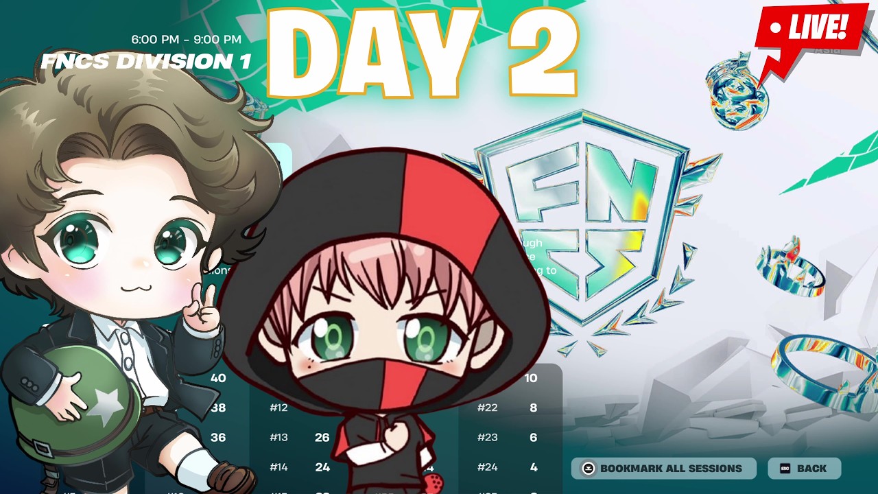 🔴FNCS DIV 1 ‪‪DAY2 @muuconiq                                             【FORTNITE LIVE フォートナイト ライブ】