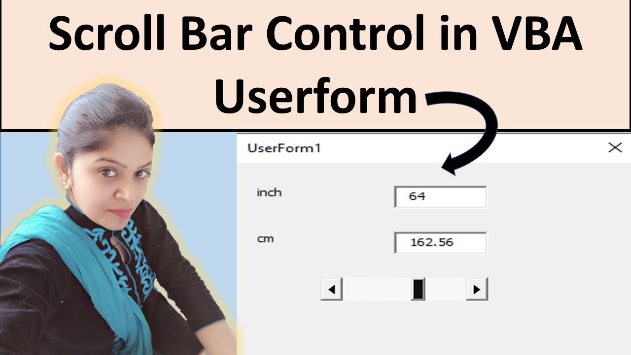 Scroll Bar in VBA  User Form  | Excel VBA | Excel VBA User Form Scroll Bar