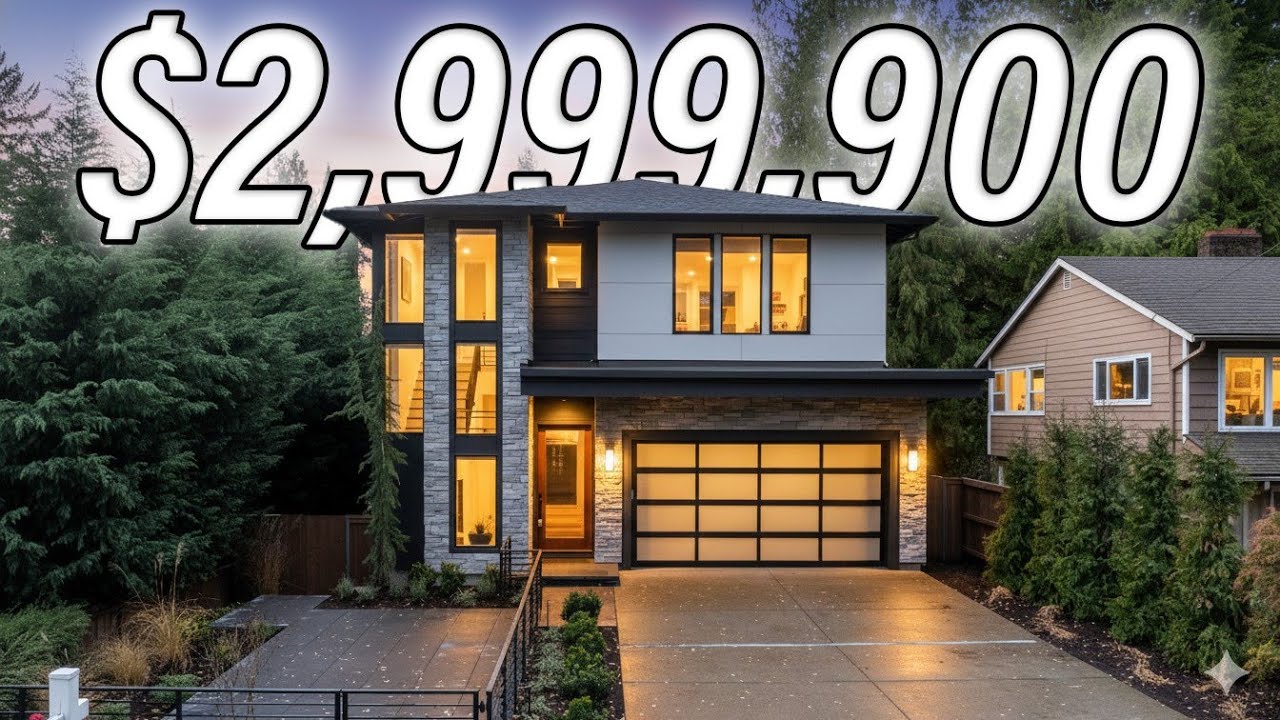 Интерьер современного роскошного дома стоимостью 3 миллиона долларов, расположенного в нескольких...