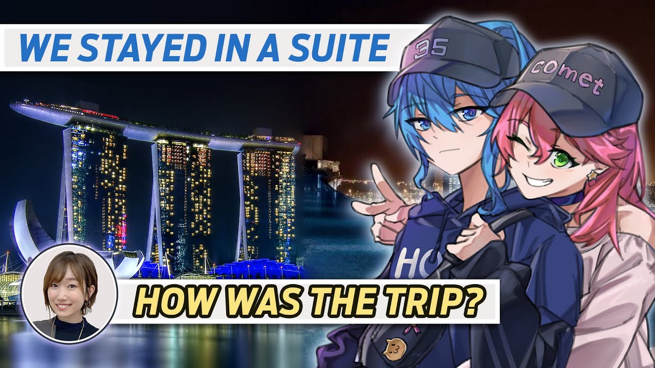 Koroazu is curious about Suisei and Miko's business trip to Singapore