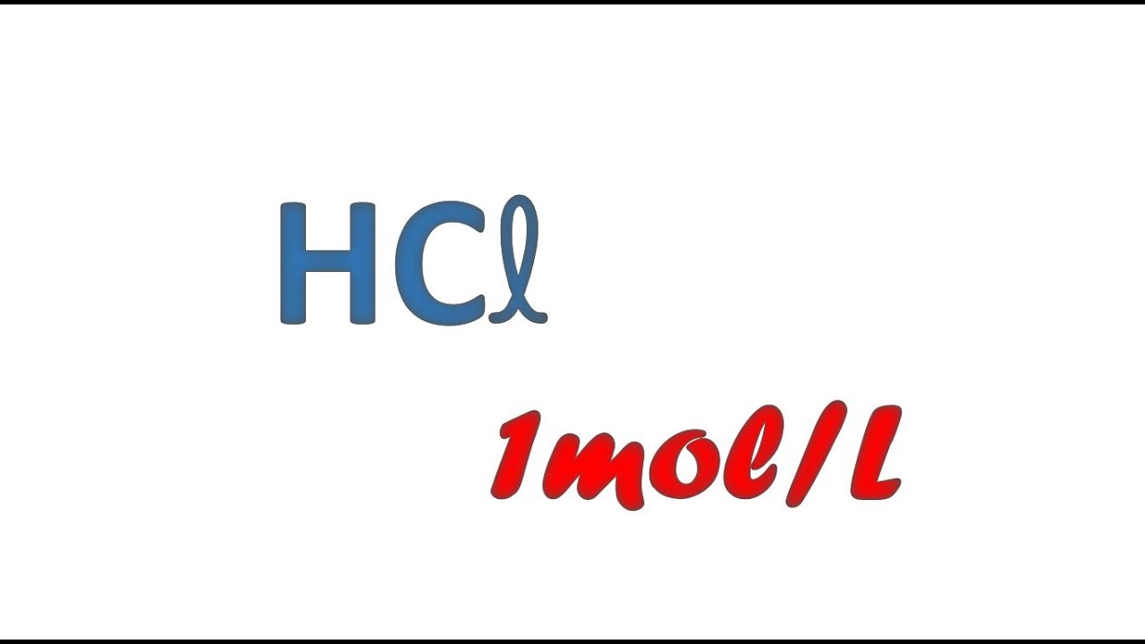 Como preparar solução de HCl? | Método 01
