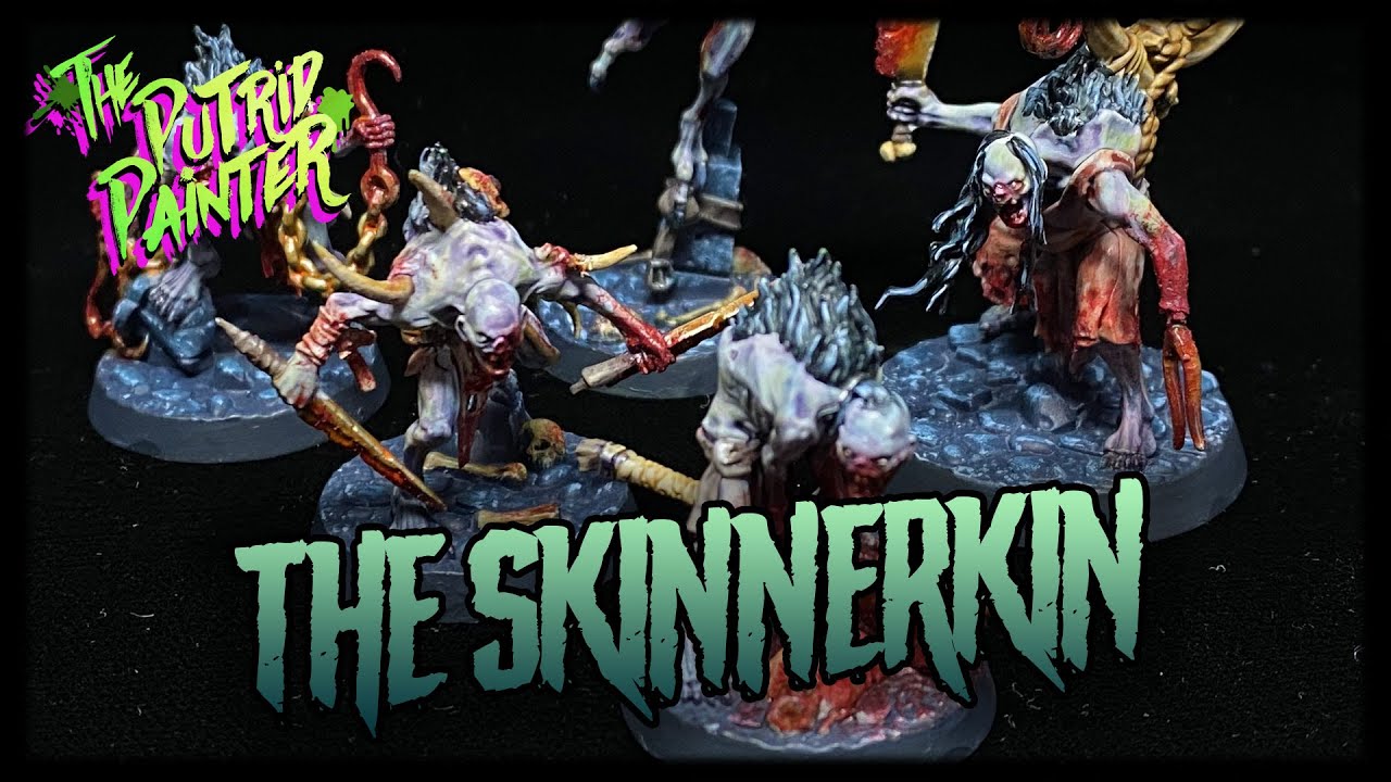 How to paint Flesh-Eater Courts - The Skinnerkin - an Underworlds warband