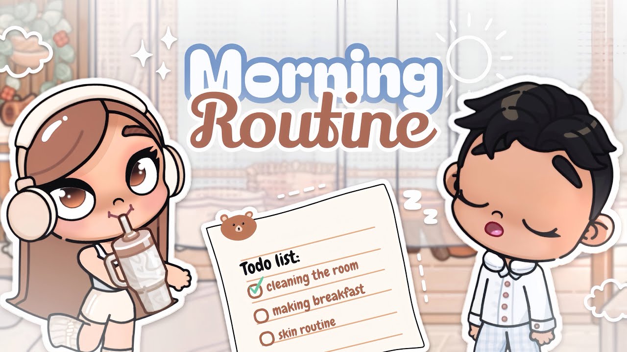 Cozy morning routine with Lili & Ben⛅️🧺🥯| Avatar world #avatarworld #pazu 