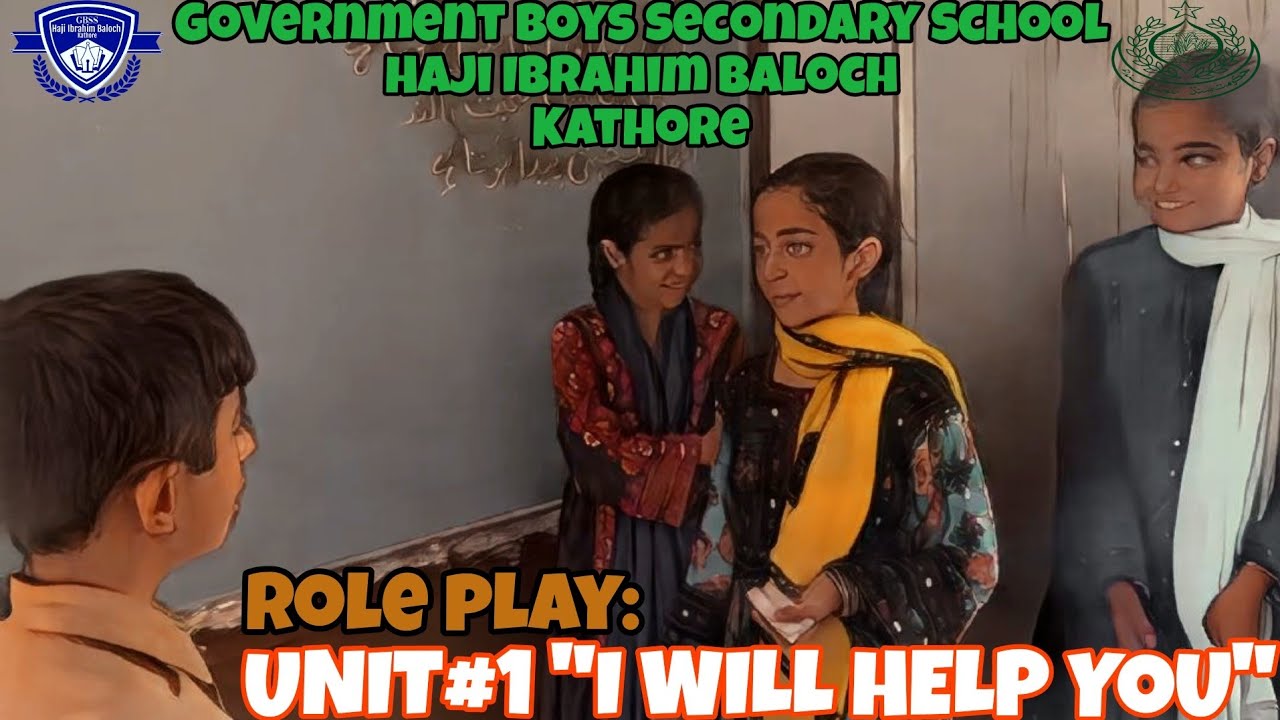 I Will Help You | Role Play | English V | School | Education | Government | Sindh | Kathore | Act